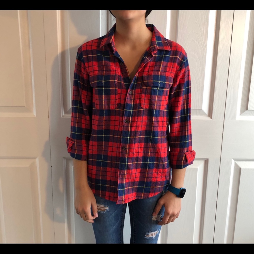 Old Navy Kids Red Flannel